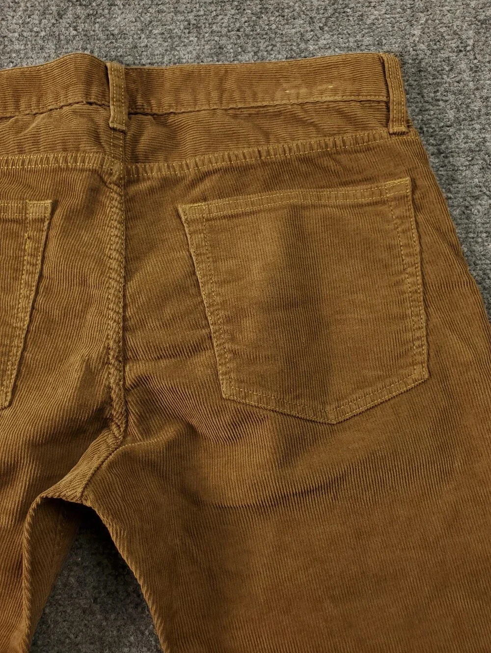 J Crew 484 Slim Fit Stretch Corduroy Pants 31x30 Brown Five Pocket Straight Leg
